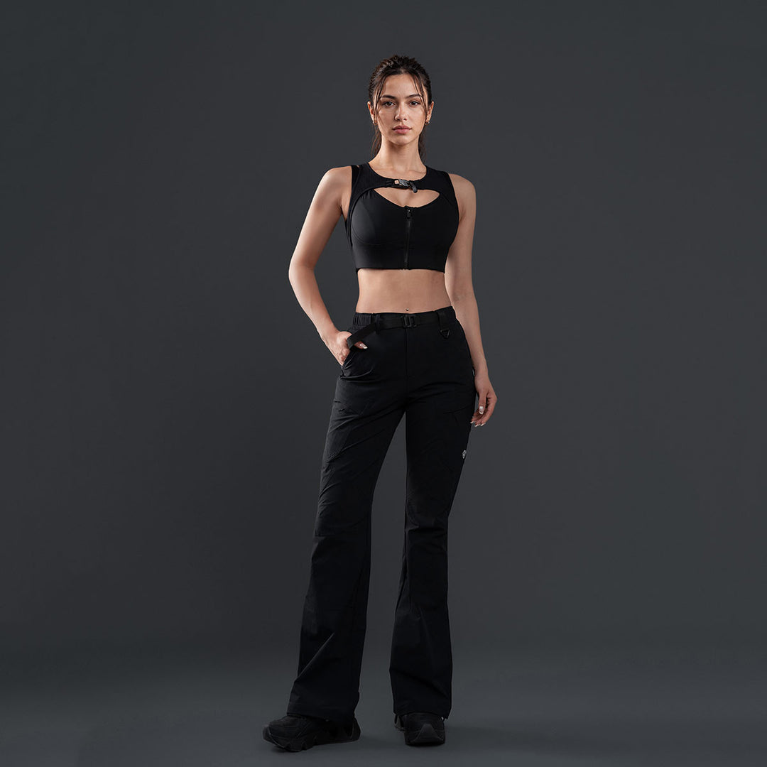 Active Zip-Front Sports Bra【BAW95】